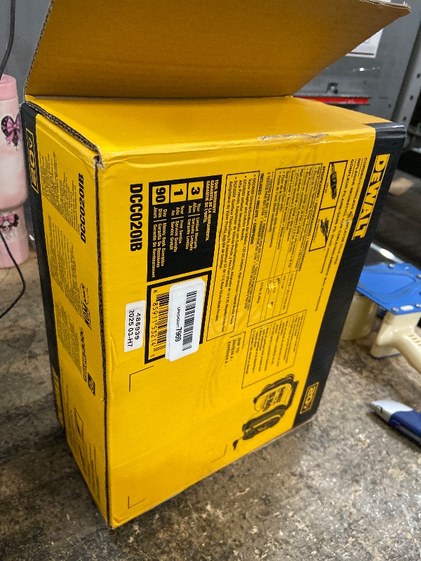 Photo 1 of **PARTS ONLY** DEWALT Tire Inflator Portable Air Compressor 20V MAX, Air Pump with Automatic Shut Off, LED Light, Tool Only (DCC020IB)