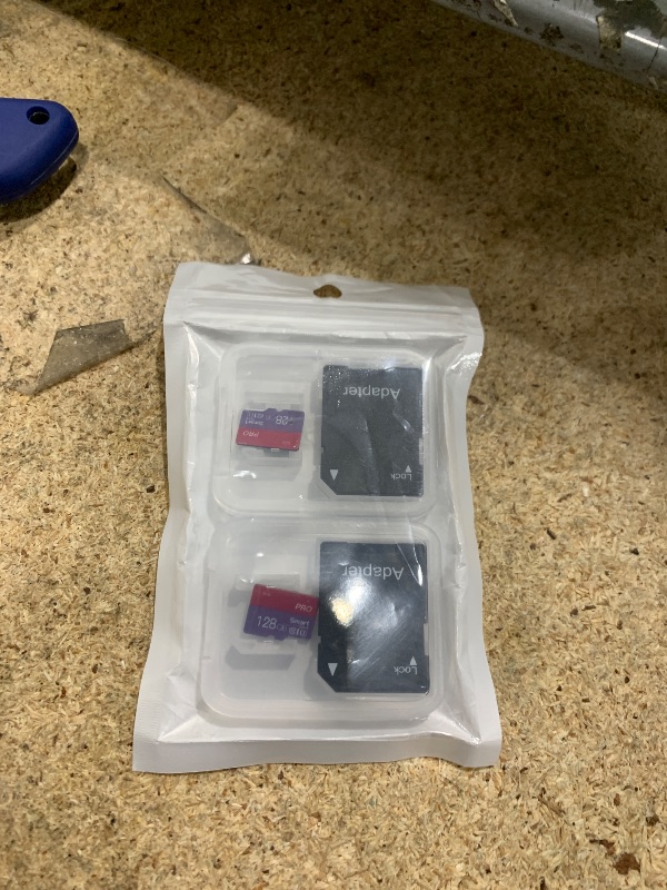 Photo 1 of 128GB Micro Memory Card Class 10 Memory Cards High Speed Mini TF Card with Adapter for Smartphones/Tablet/Drone/Game Console(2-Pack)