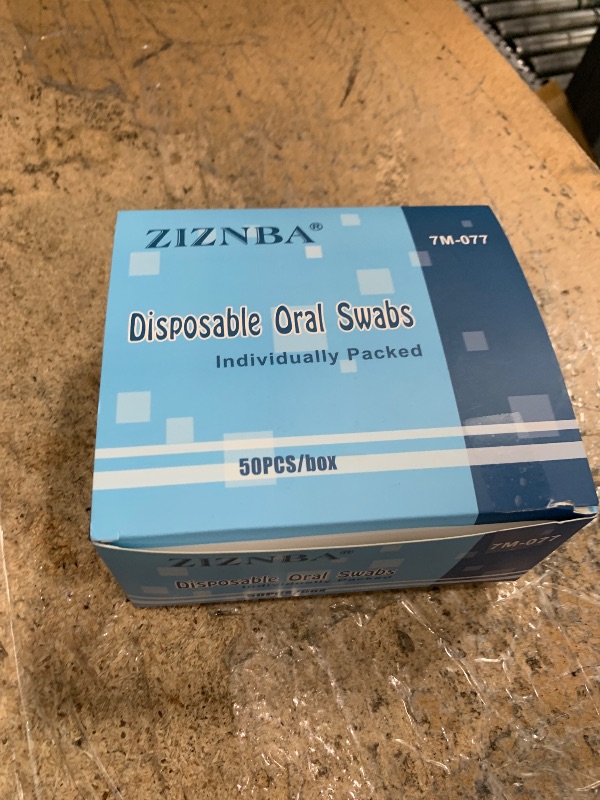 Photo 1 of (50 Pack) Disposable Oral Swabs, Sterile Dental Sponge Swabsticks Unflavored for Mouth & Gum Cleaning