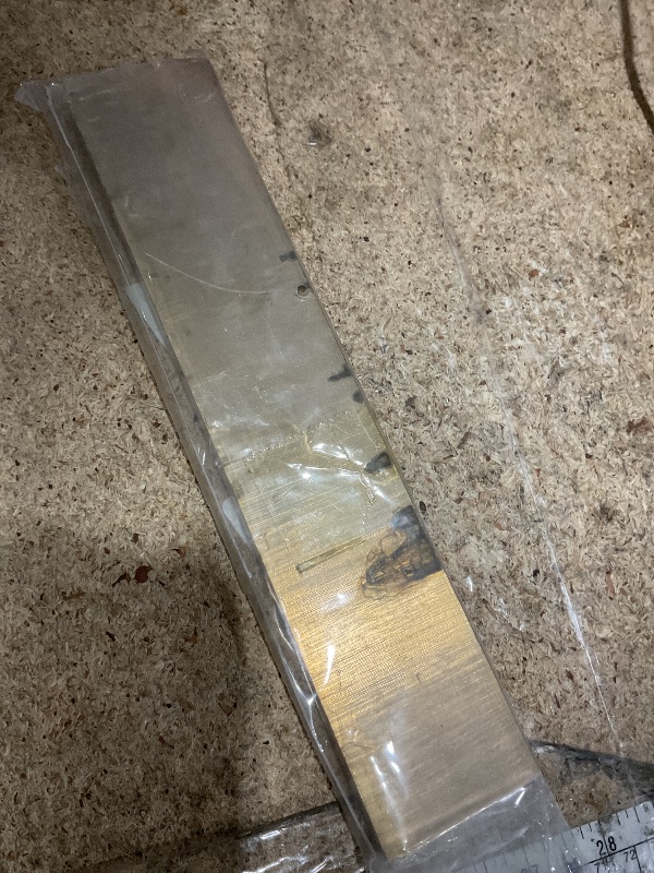 Photo 1 of 1/2" x 2" C360 BRASS FLAT BAR 10" long Solid .500" Plate Mill Stock H02