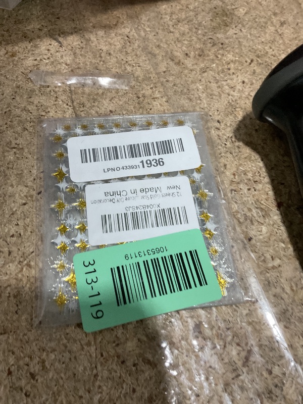 Photo 1 of 12 Sheets Gold Star Nail Art Stickers Decals 3D Self Adhesive Gold White Black Star Design Nail Art Decal Supplies Accessories for Women Acrylic Manicure DIY Decoration