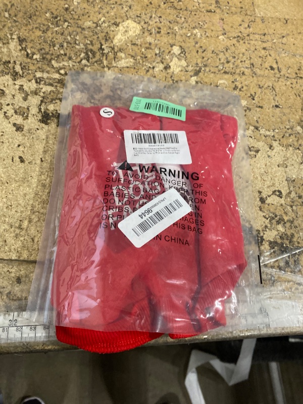 Photo 1 of ***RUNS SMALL***** Paiaite Red Chihuahua Dog Hoodie: Keep Your Pup Warm and Stylish with a 'The Dog Face' Printed Sweatshirt, Pet Clothes, and Sweater Coat All in One - Perfect for Winter and Cool Summer Nights! Red S