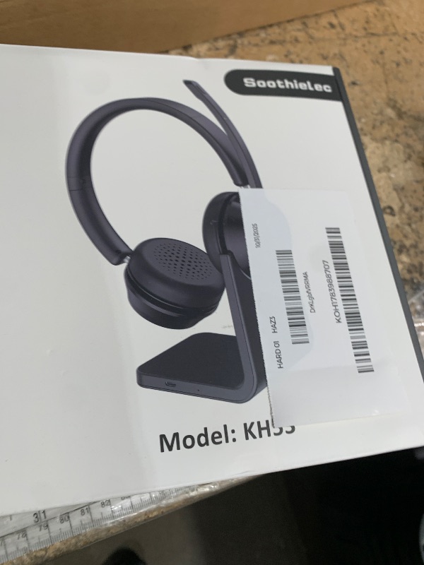 Photo 1 of (Upgraded Version) Wireless Headset, Bluetooth Headset with Noise Cancelling Microphone, Best Headphones with Mic Mute & USB Dongle for PC/Computer/Laptop/Cell Phones/Remote Work/Call Center