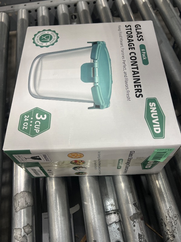 Photo 1 of [UPGRADED LID] 6 Sets 3 Cup Glass Meal Prep Containers with Lids, Food Storage Bowl Jars for Leftover Lunch Meal Oats Salad Soup Fruit Snack Yogurt - Microwave, Oven, Freezer Safe, BPA Free, Airtight