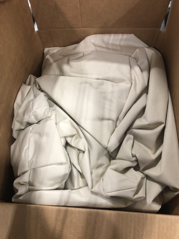 Photo 1 of ***(USED)***Patio Furniture Covers, Heavy Duty Round Patio Table Cover (84D x 28H Inch) Outdoor Dining & Coffee Table Cover for Veranda, Lawn, Table, Chair-Waterproof & Weather Resistant, Anti UV - Beige & Brown