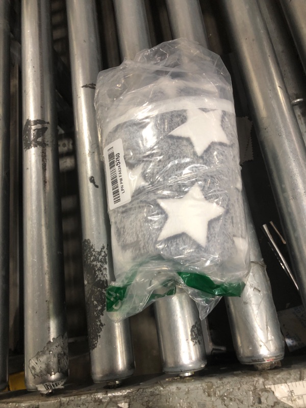 Photo 1 of 1 Pack 3 Puppy Blankets Super Soft Warm Sleep Mat Grey Cute Print Fluffy Fleece Pet Flannel Throw Dog Blankets for Small Dogs Cats,Star&Bone&Love- Small (23"x15")