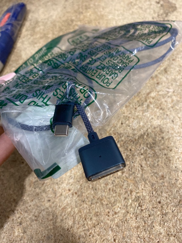 Photo 1 of 140W USB-C T MAGNETIC 3 SAFE CABLE FOR MACBOOK AIR PRO CHARGER