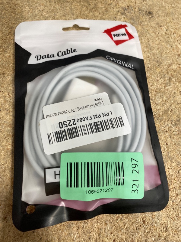 Photo 1 of [Apple MFi Certified] Apple Lightning to HDMI Cable Adapter for iPhone to TV, 1080P Digital AV Adapter Sync Screen Connector Compatible for iPhone 14 13 12 11 Pro Max XS XR X 8 to TV Projector Monitor