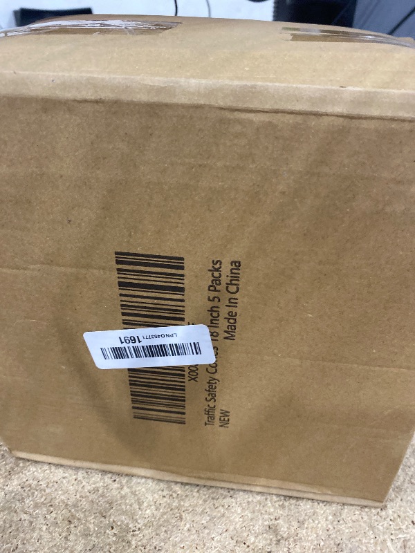 Photo 1 of [5 Pack]18 Inch Collapsible Traffic Safety Cones - Parking Cones with Reflective Collars, Orange Safety Cones for Parking lot, Driveway, Driving Training etc