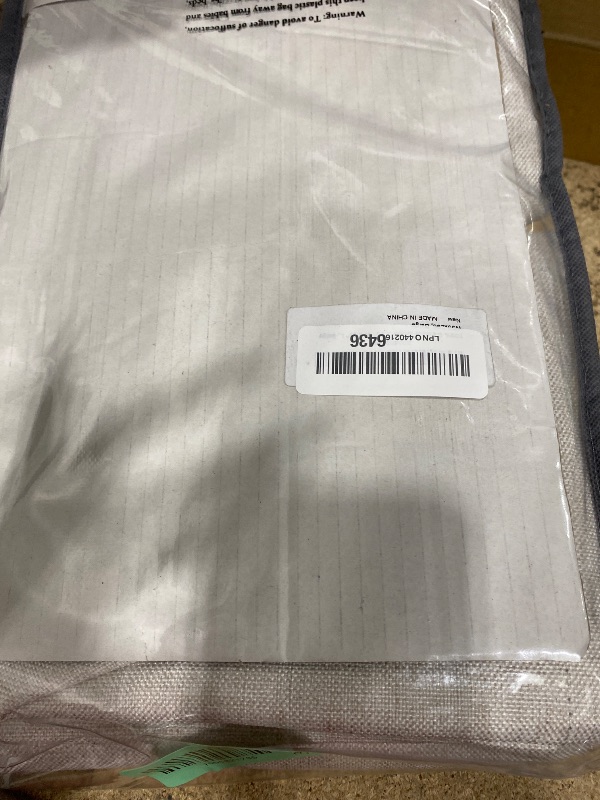 Photo 1 of 100% Blackout Shield Linen Blackout Curtains for Bedroom 96 Inches Long, Back Tab/Rod Pocket Living Room Drapes, Thermal Insulated Blackout Curtains 2 Panels Set, 50" W x 96" L, Beige