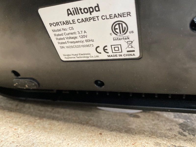 Photo 1 of **SEE NOTES***Upholstery Cleaner Machine, Portable Carpet & 15Kpa Upholstery Spot Cleaner Machine, Deep Stain Cleaning for Carpet, Pets, Stairs, Car Seat, Couch, with Dual Size BrushHead and Cleaning Solutions