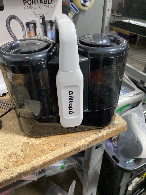 Photo 1 of **SEE NOTES***Upholstery Cleaner Machine, Portable Carpet & 15Kpa Upholstery Spot Cleaner Machine, Deep Stain Cleaning for Carpet, Pets, Stairs, Car Seat, Couch, with Dual Size BrushHead and Cleaning Solutions