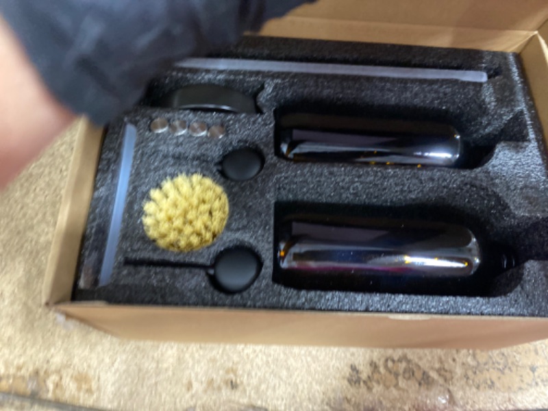 Photo 1 of [Luxury] Kitchen Soap Dispenser Set - 16OZ Amber Glass Bottle, Stainless Steel Pump, Instant Dry Tray, Waterproof Labels, Non-Slip Silicone Pad, and Dish Brush | Upgrade for Your Kitchen and Bathroom