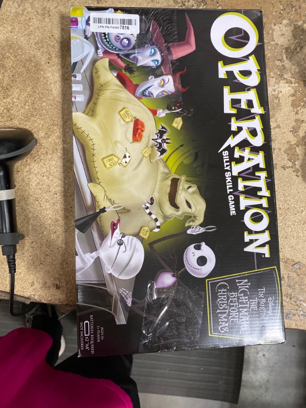 Photo 1 of ******MISSING LOCK JAW (KEYS) BOARD PIECE****** Operation: Disney The Nightmare Before Christmas Board Game | Collectible Operation Game | Featuring Oogie Boogie & Nightmare Before Christmas Artwork, 1+ Players