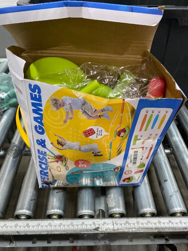 Photo 1 of ***************Missing several pieces*************
Engfa 3 in 1 Musical Jump, Toss Ring Game and Stomping Launch Rocket Launcher for Kids Toys for Girls Boys 3-5, Sports & Outdoors Toy for Ages 5-7 with Remote Control Outside Toys for Kids Ages 4-8