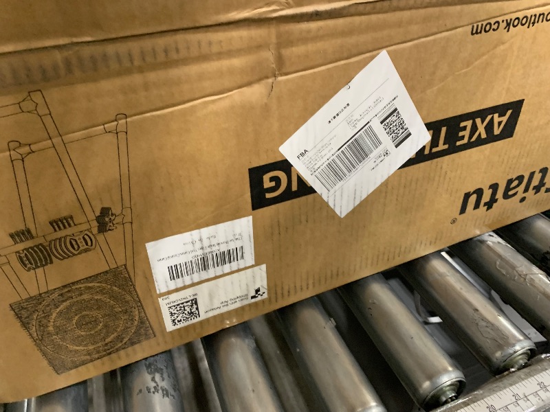 Photo 1 of ***DAMAGED - SEE NOTES/PICTURES*** Stiatu Axe Throwing Bristle Target with 8 Throwing Axes Set,Axe Throwing Game for Backyard, Indoor &Outdoor,Yard Games,Carnival Games