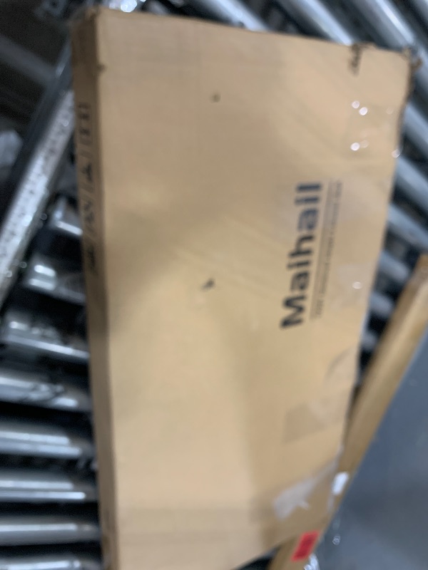 Photo 1 of ??????? Maihail Small Desk with Drawers, 31.5 inch Computer Desk with Drawers, Small Office Table with Metal Frame, Black