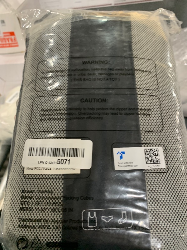 Photo 1 of 10 Set Compression Packing Cubes for Travel Essentials,Compressible Expandable Packing Cubes for Suitcase,OlarHike Luggage Organizer Bags for Travel,Handy Helper for Organizing Clothes(Black)