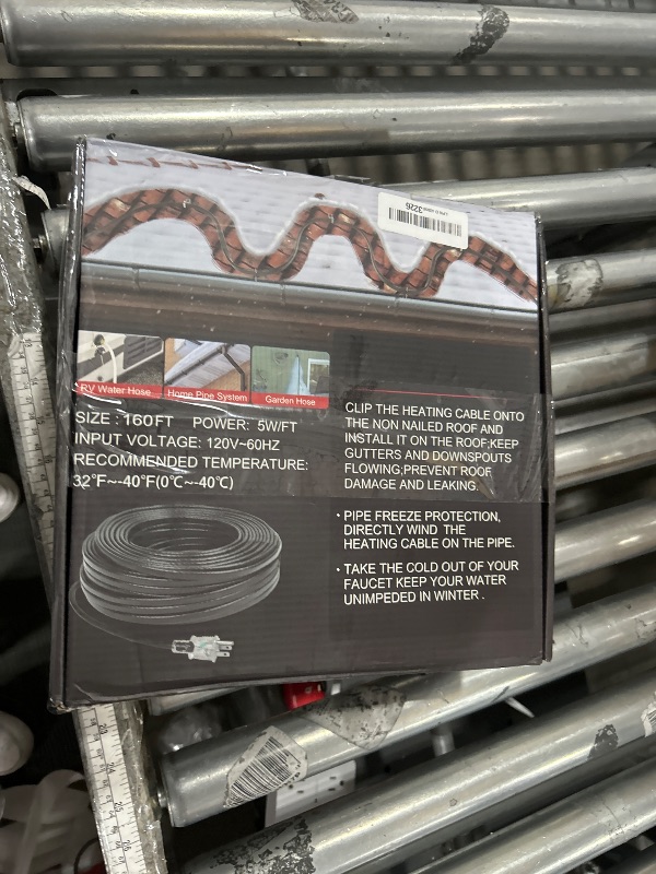 Photo 1 of ?3ft-200ft? Heating Cable for Pipe Freeze Protection, Heat Cable for Water Pipes, Heat Tape for Water Pipes, Plumbing Fixtures, Keeps Water Flowing at -40°F, 120V 5W/FT?160FT?