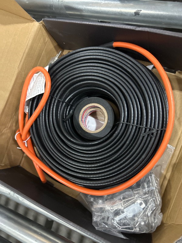 Photo 1 of ?3ft-200ft? Heating Cable for Pipe Freeze Protection, Heat Cable for Water Pipes, Heat Tape for Water Pipes, Plumbing Fixtures, Keeps Water Flowing at -40°F, 120V 5W/FT?160FT?