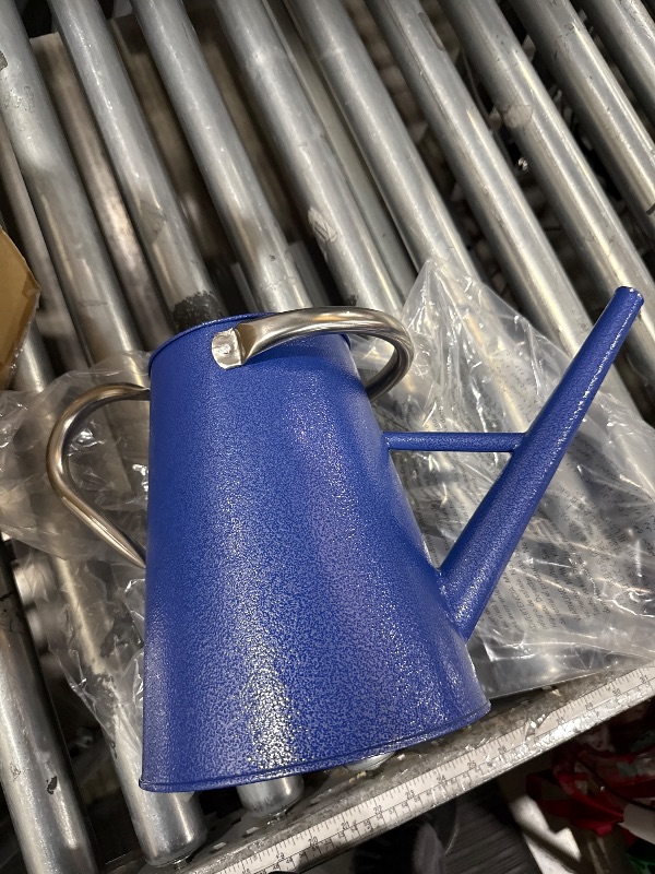 Photo 1 of 1.5 Gallon Large Watering Cans for Plants, Navy