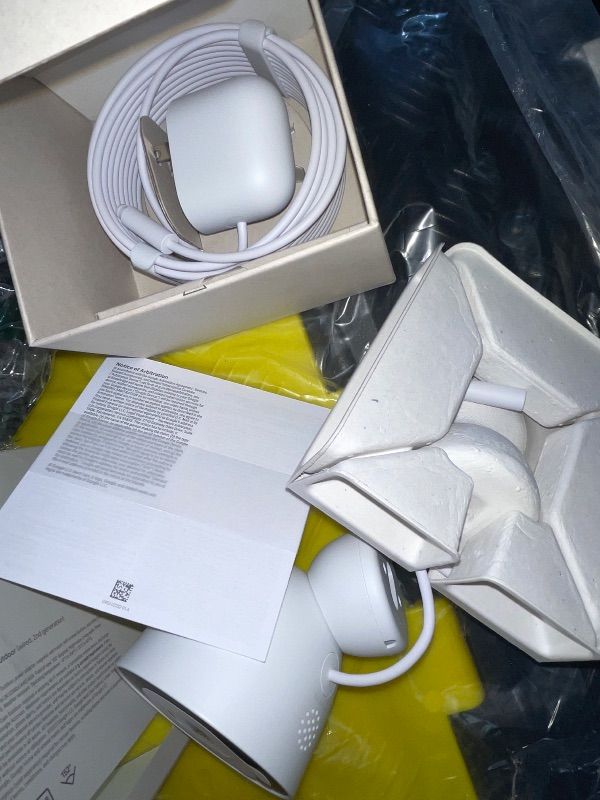 Photo 1 of **FACTORY SEALED**Google Nest Cam Outdoor (Wired, 2nd Gen) - Security Camera with 2K Video and Gemini, Night Vision, 2-Way Audio - Works with Google Home - 2025 Model - Snow