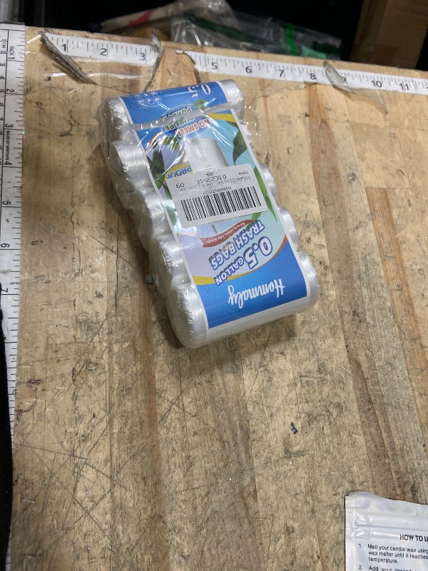 Photo 1 of 0.5 Gallon 250 pcs Mini Clear Trash Bags, Tiny Strong Garbage Bags,Small Plastic Bags for Desktop Trash Bin, Tiny Bathroom Trash Can Bin Liners,Mini Bags for Waste Basket Liner,Fit 2 Liters-Clear