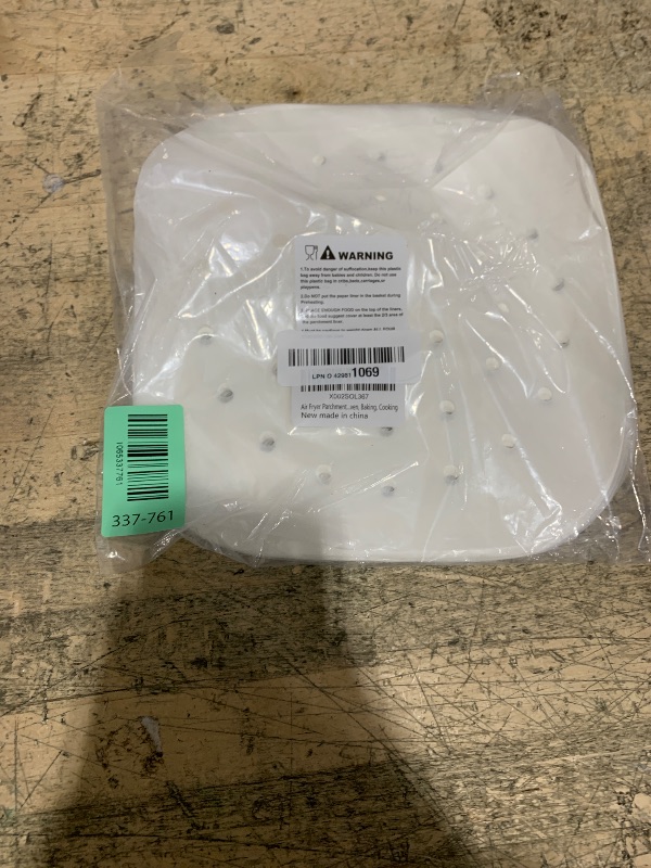 Photo 1 of ***PARTIAL SET/MISSING PIECES*** 200pcs 8.5inch Square Perforated Parchment Paper Sheets, Premium Nonstick Bamboo Steamer Liner for Air Fryers, Steaming Basket, Oven, Baking, Cooking