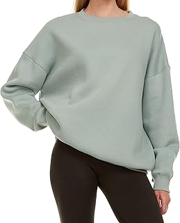 Photo 1 of Women's Oversized Sweatshirt Crewneck Long Sleeve Loose Pullover Tops Fall Fashion Airy MED