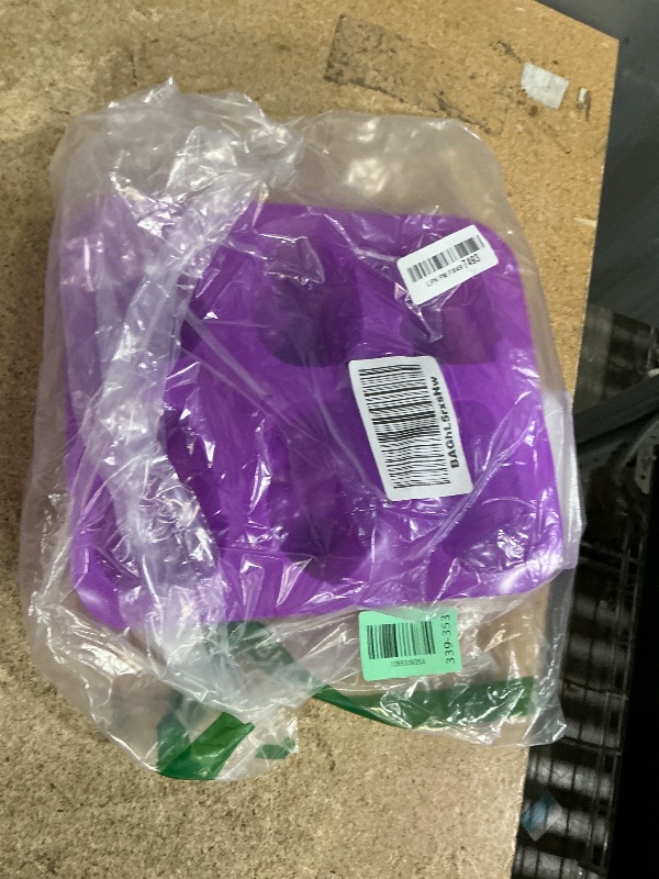 Photo 1 of **PURPLE MOLD ONLY*** Sakolla Large Skull Cake Pan Silicone Mold, 6 Cavity Halloween Skull Cakelet Chocolate Molds Candy Pizza Baking Molds Handmade Soap Tray