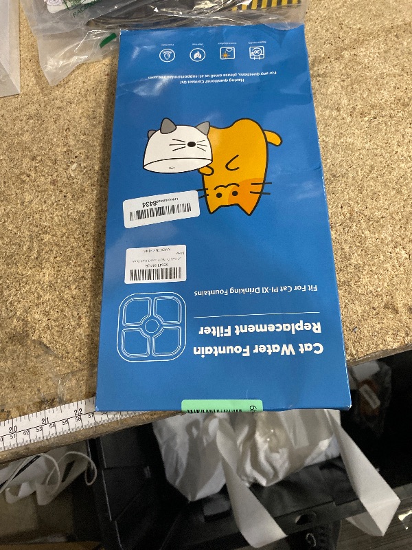 Photo 1 of 16-Pack Cat Water Fountain Filter Compatible With Catit Pixi Water Fountain Filter Replacement Triple Action Water Filter, 4 Pump Tubes 1 Hard Brush