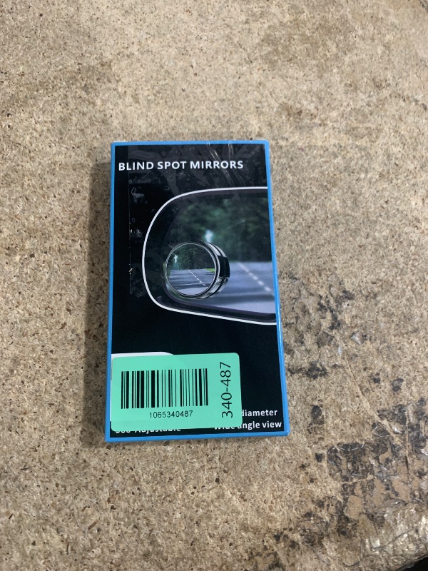 Photo 1 of 2 pcs Blind Spot Mirrors, 2" Round HD Glass Convex 360° Wide Angle Side Rear View Mirror with ABS Housing for Cars SUV and Trucks, Silver, Pack of 2