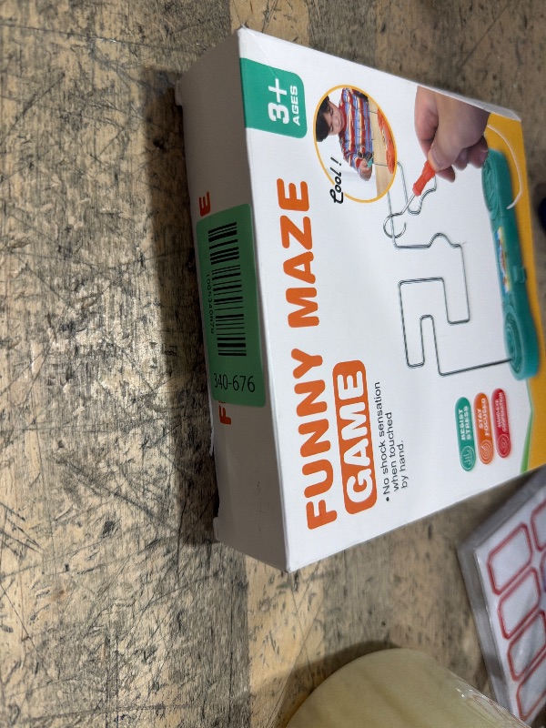 Photo 1 of Electric Touch Maze Game, Convenient Brain Stimulating Bright Color Collision Maze Toy Intellectual Development Toys Electric Shock Maze Game (Green Medium)