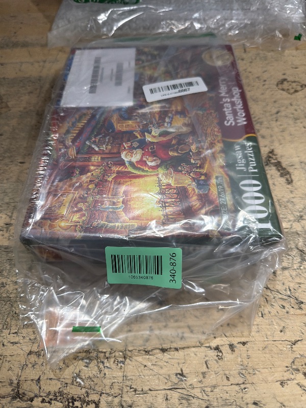 Photo 1 of 1000 Piece Cardboard Jigsaw Puzzles, Beautiful Christmas Puzzle - Every Piece Unique, Softclick Technology for 27x20 Inch