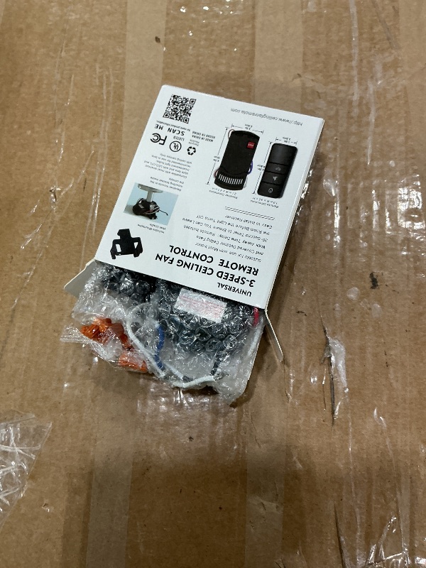 Photo 1 of Universal Ceiling Fan Remote Control Kit,Hampton Bay Fan Remote Kit Replacement for Hunter,Harbor Breeze, Home Decorators,3-Speed, Light Dimming,Time Delay, KUJCE10320/TR222A,2AAZPHD3/HD3,98130,TX028C