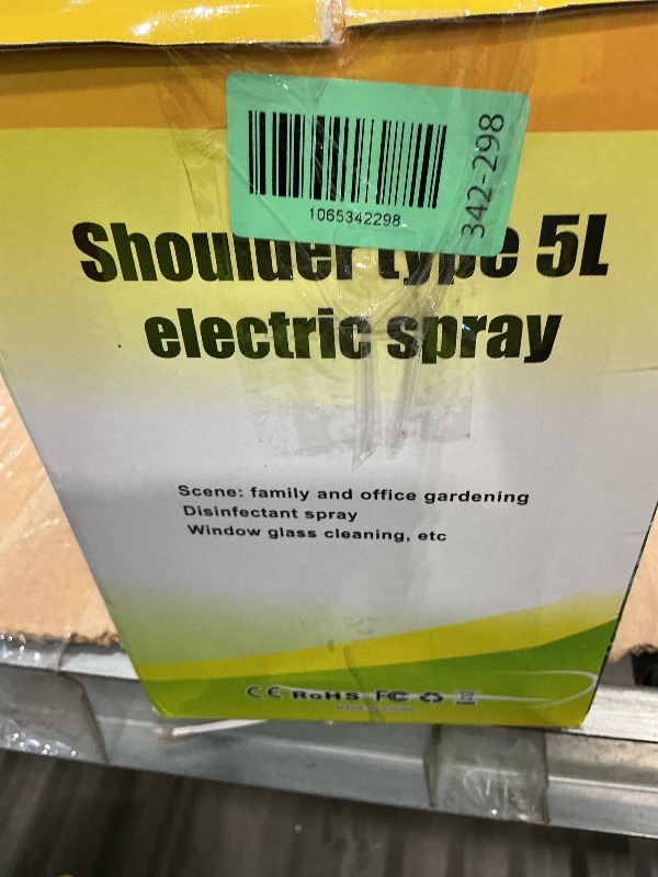 Photo 1 of *Missing items/ ONNECTION SCREW-CAP MISSING* SideKing 1.35 Gallon/5L Battery Powered Electric Sprayer with USB Rechargeable Handle, Portable Garden Sprayer with 23.6" Telescopic Wand, 3 Mist Nozzles and Adjustable Shoulder Strap
