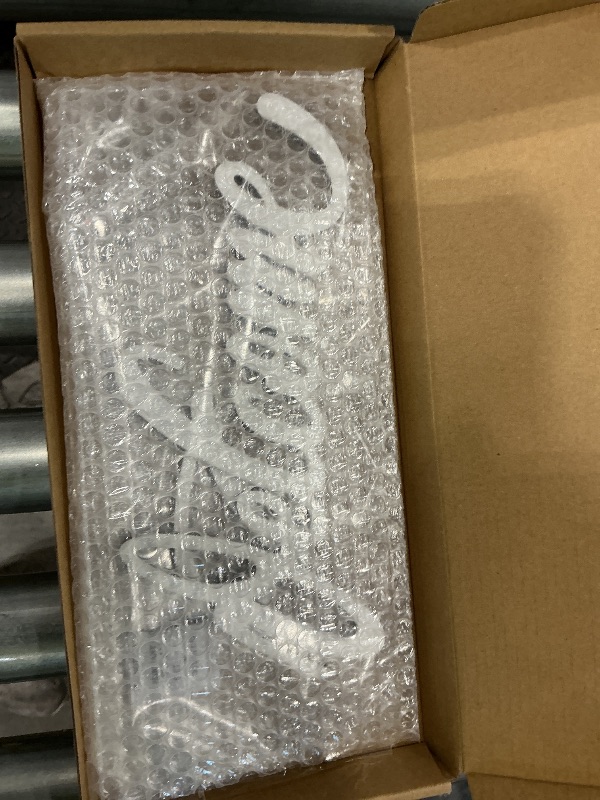 Photo 1 of **MINOR DAMAGE**
CREATCABIN Small Welcome Sign Welcome Wood Cutout Wall Decor Hanging Welcome Sign Rustic Welcome Sign for Front Door Home Apartment Kitchen Party Farmhouse Porch Decoration 11.81x4.72 in