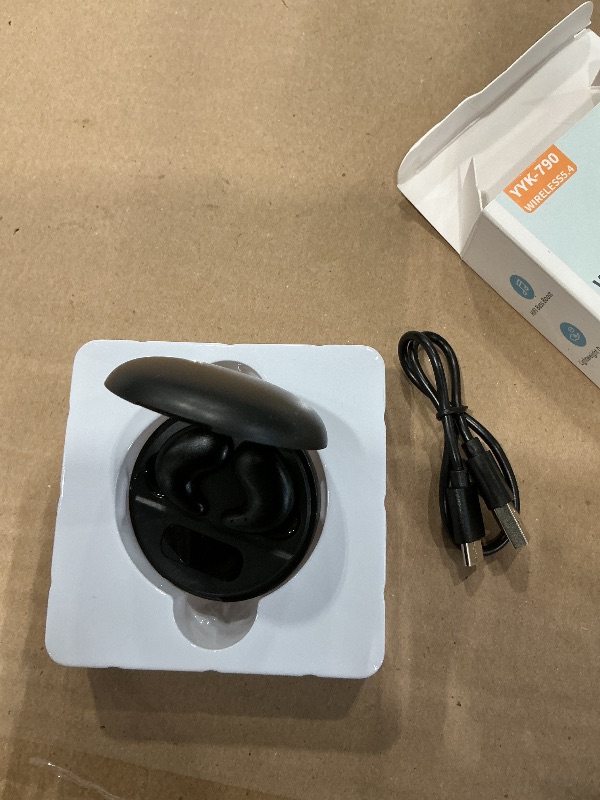 Photo 1 of **USED**Nsiucion Wireless Sleep Earbuds, Comfortable Invisible Mini Sleeping Headphones for Side Sleepers, Noise Cancelling IPX4 Waterproof Bluetooth 5.3 Earphones for Sleeping Running Workouts (Black)