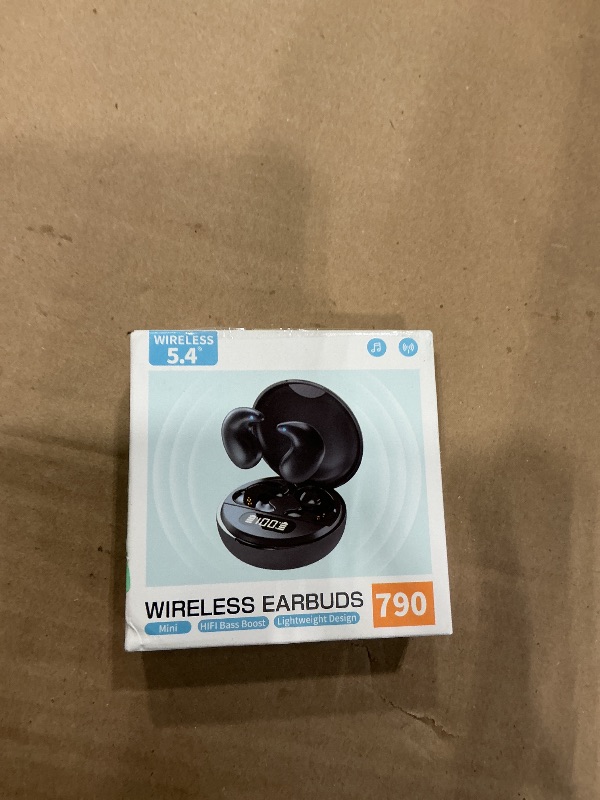 Photo 1 of **USED**Nsiucion Wireless Sleep Earbuds, Comfortable Invisible Mini Sleeping Headphones for Side Sleepers, Noise Cancelling IPX4 Waterproof Bluetooth 5.3 Earphones for Sleeping Running Workouts (Black)