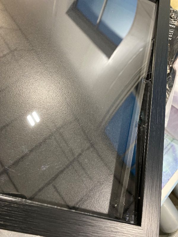 Photo 1 of **minor damage** 1 Pack T Shirt Display Frame, Bigger 18" x 14" Shadow Box Black T Shirt Frame with 98% UV Protection Acrylic, 1" Depth of Usable Space Shadow Box, Display Case for Shirts, Jerseys, Memorabilia