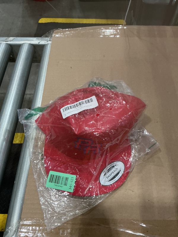 Photo 1 of Trendy Apparel Shop Puerto Rico PR Embroidered 5 Panel Trucker Mesh Cap -Red - 2XL