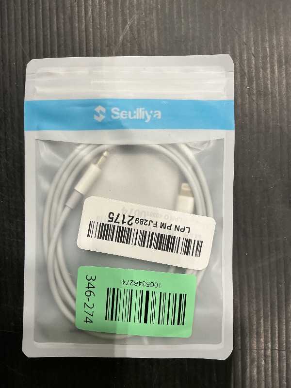 Photo 1 of (Apple MFi Certified) iPhone AUX Cord,Lightning to 1/8 Inch Audio Cable,3.3ft, Headphone Jack Adapter Male Aux Stereo Audio Cable Compatible for iPhone 14/13/12/11/XR/X/8/7 (White)