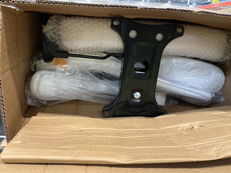 Photo 1 of *USED*
Ergalithic Office Home Ergonomic Desk Chair-Computer X-Shaped Chair Mesh PU Leather with Adjustable Lumbar Support-Executive Chair High Back Flip-Up Arms for Long Hours (White-No Headrest)