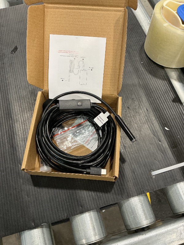 Photo 1 of [Dual-Lens] Endoscope Camera with Light, 1920P HD Borescope with 8+1 Adjustable LED Lights, IP67 Waterproof 16.5FT Semi-Rigid Snake Cord Inspection Camera for iPhone, iPad and Android Phone (Type C)