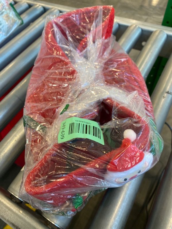 Photo 1 of **MISSING PARTS - MISSING THE BAGS**
Poschnor Gift Basket Empty for Christmas, Christmas Decorative Baskets with Gift Bags and Ribbons, Small Cotton Rope Storage Basket for Baby and Pet Toys, 12x 8x 5 Inch, Red