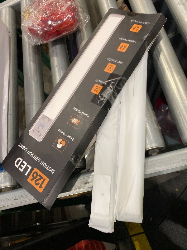 Photo 1 of ***MISSING PIECE*** Under Cabinet Lighting Wireless, Motion Sensor Light Indoor Rechargeable, 3 Color Dimmable Closet Light Battery Operated with LED Power Display, Magnetic Under Counter Lights for Kitchen, Home (3Pack)