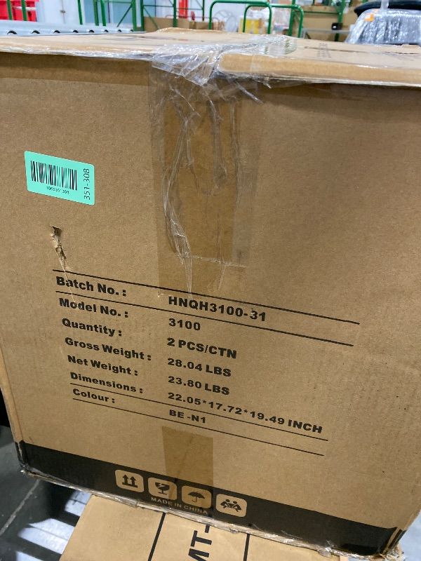 Photo 1 of *PARTIAL SET - ONLY 2 chairs*
COLAMY Upholstered Dining Chairs Set of 6, Modern Kitchen Chairs with Back, Fabric Side Chair with Wood Legs for Dining Room Kitchen Restaurant, Beige