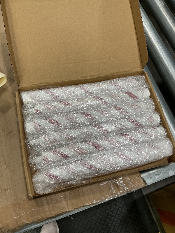 Photo 1 of *USED*
Baquler 6 Pcs Christmas Flameless Taper Candles 10.6 Inch Sea Salt Candy Cane Candles Battery Operated LED Christmas Candlesticks for Xmas Centerpiece Holiday Party Decor