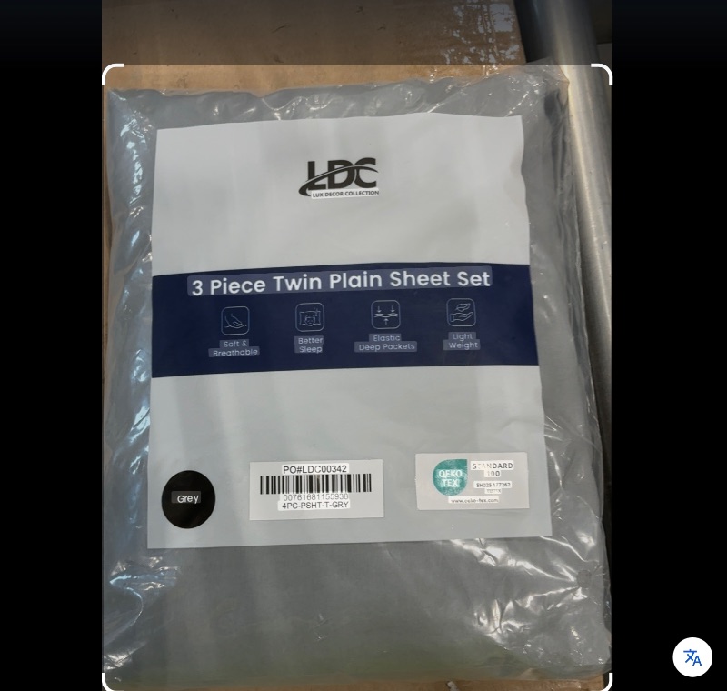 Photo 1 of
HANNAH LINEN COLLECTION BY Lux Decor Collection twin Bed Sheets - 3 piece bedding
FITTED SHEET, FLAT SHEET AND PILLOWCASE