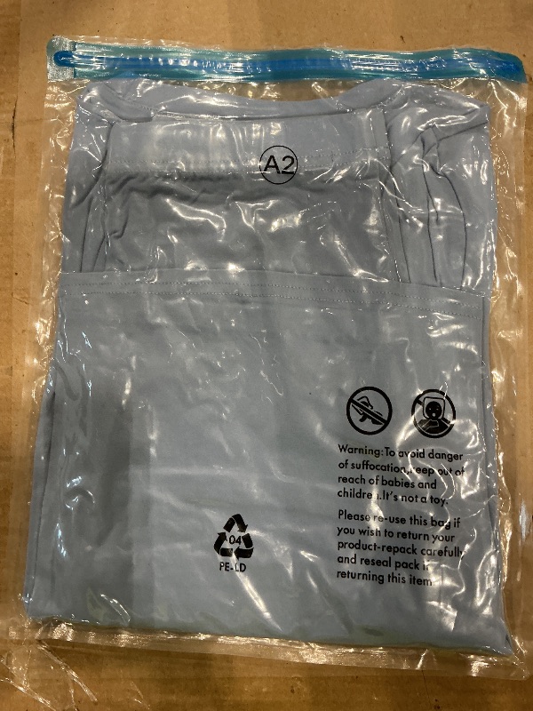 Photo 1 of **** light blue shirt- NOT BLACK AND WHITE STRIPS***Sampeel Summer Tops for Women Casual Blue Shirt Cute Spring Outfits Clothes Cap Sleeve T Shirts XS